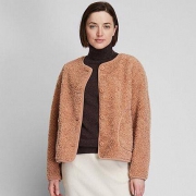 UNIQLO 优衣库 418286 女装摇粒绒圆领开衫