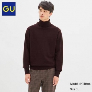 11日0点、双11预告：GU 极优 320289 男士翻领针织衫