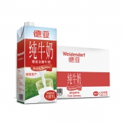 德亚 全脂牛奶纯牛奶1L*12盒整箱装 106.9元包邮（需用券）