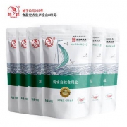 芦花海水自然食用盐未加碘无抗结剂400g*6袋