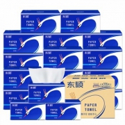 顺清柔 天鹅倍柔系列 抽纸 3层100抽*30包 *4件