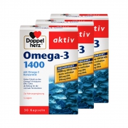 11日0点、88VIP：双心 高浓缩Omega3深海鱼油 1400mg 30粒*3盒 108.5元包邮（下单8折）