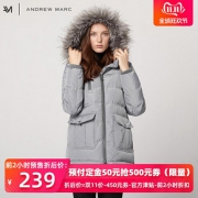 11日0点、双11预告： ANDREW MARC XFSW8AD406MNY-1 女士中长款羽绒服