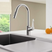 黑五全球购、中亚Prime会员： Hansgrohe 汉斯格雅 Cento XL 单柄抽拉式厨房龙头