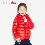 90%白鸭绒：ELLE Kids 男/女童中大童轻薄羽绒服