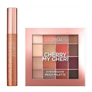 L'Oréal Paris 欧莱雅 16色眼影盘（樱桃盘）+睫毛膏 两件套装