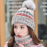 ￥9.9 GeFaNa 歌凡娜 MZ-8108 女士秋冬可爱毛球针织帽