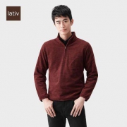 lativ 诚衣 43448 男士摇粒绒开衫外套