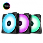 DEEPCOOL 九州风神 魔环120 RGB机箱风扇（3X套装、支持RGB Sync控制）