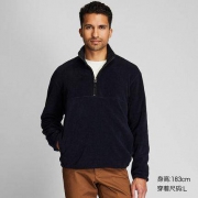 UNIQLO 优衣库  422597 男装摇粒绒半拉链套头衫