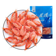 豪鲜品 加拿大进口 即食腹籽北极虾甜 500g*3件