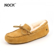 Nock 澳洲美利奴羊毛 皮毛一体豆豆鞋