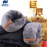 驼宝贝 男女加绒加厚款 驼绒高腰保暖裤