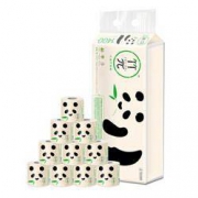 京东PLUS会员： 心相印 竹派竹π 本色卷纸 3层140g10粒 *6件