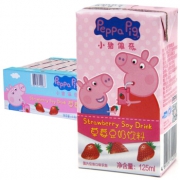 Peppa Pig 小猪佩奇 草莓风味豆奶 125ml*36瓶 整箱装 *4件 78元（双重优惠）