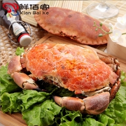 补券、历史低价：鲜佰客 英国进口面包蟹 600-800g/只 *2件 99.8元（需用券，合49.9元/件）