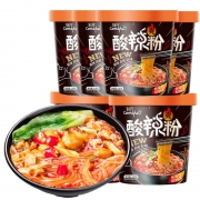 肴仔仔网红酸辣粉1桶零食小吃方便面速食夜宵充饥休闲食品整箱 5.1元