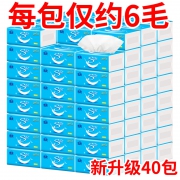 雪亮 家庭装婴儿卫生纸巾 40包 24.99元