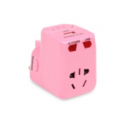 wonplug 万浦 wp-360/362 旅行转换插头 单USB/粉色 29.9元包邮（需用券）