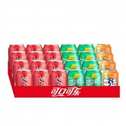限地区：Coca-Cola 可口可乐 （可乐*12+雪碧*8+芬达*4）330ml*24瓶*2件