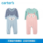 美国 卡特 Carters A类标准 春秋款 宝宝抓绒长袖连体衣
