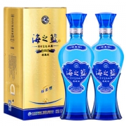 洋河 蓝色经典 海之蓝 42度 棉柔浓香白酒 520ml*2瓶