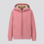 19日0点：UNIQLO优衣库 儿童仿羊羔绒连帽外套