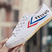 京东PLUS会员：feiyue 飞跃 1-501 男女款小白鞋 *3件 102.6元包邮（合34.2元/件）