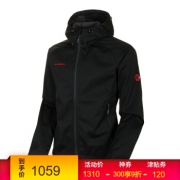 双12预告：MAMMUT 猛犸象 Clion Advanced 连帽软壳夹克 1059元包邮（需用券）