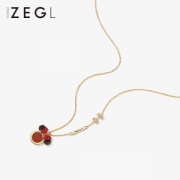 ZEGL 本命年系列 米妮项链女 迪士尼授权合作