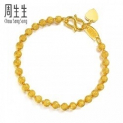17日0点、新年好礼： CHOW SANG SANG 周生生 09466B 黄金圆珠手链