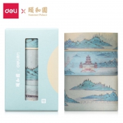 京东PLUS会员：deli 得力 颐和园·清风扶月系列 和纸胶带 15/20/30mm 3卷装  *5件 34.87元（合6.97元/件）