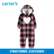 美国 卡特 Carters A类标准 冬季款 宝宝连帽抓绒连体衣 爬行服