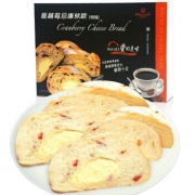 限山东：mexnwell 麦香威尔 蔓越莓软欧面包 250g 23.9元，可低至6元