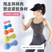 小哑铃女士健身家用儿童男士纯铁一对瑜伽瘦手臂减肥0.5/1.5/2k1g