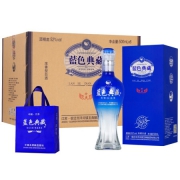 洋河镇 蓝色典藏珍藏版 52度浓香型白酒整箱 赠礼品袋 500ml*6瓶
