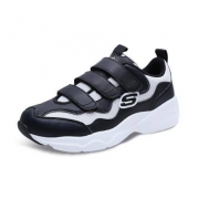 Skechers斯凯奇情侣D'lites男女SNH48 休闲鞋厚底熊猫鞋 88888104 黑色/BLK（需用券）