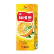 统一 鲜橙多 250ml 24盒 *2件