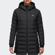 双12预告：adidas 阿迪达斯 DM1957 户外中长款连帽羽绒服 低至276.94元（需用券）