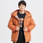 19日0点： MECITY 538318 男士收腰设计连帽羽绒服 低至378元