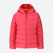UNIQLO优衣库女童轻型WARMPADDED连帽外套
