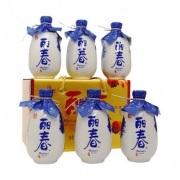 RECHEERS 丽春 绍兴黄酒 牡丹金字丽春半干花雕酒 500ml*6瓶