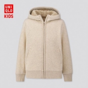 UNIQLO 优衣库 儿童仿羊羔绒连帽外套