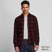 UNIQLO 优衣库 421201 男装 法兰绒格子衬衫(长袖)