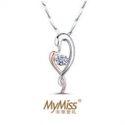 MyMiss 非常爱礼 925银镀铂金天鹅锁骨链