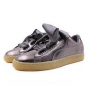 双12预售，二层牛皮，Puma/彪马 女士 丝带蝴蝶结烫金板鞋