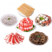 牛味小站 火锅食材组合套餐 12件/4-7人 送火锅料