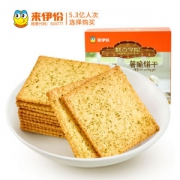 来伊份 海苔/椒盐排骨/原味 薄脆薯脆饼干 308g/箱