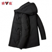 雅鹿 A02-121511 男士中长款棉服外套