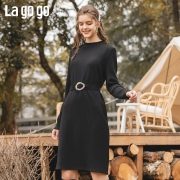 12日0点：Lagogo 拉勾勾 ICLL739B21 中长款针织连衣裙 低至114元